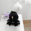 Pet Circle, Pet Clothing Dog Cat Clothing Apparel Aristocratic Temperament Black Gold Dress Dress