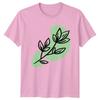 Minimalist Botanical Plant Leaf Stem TShirt Botanical Nature Birthday Gift