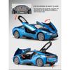 Miniaturas 1/32 BMW I8 Super Coche Deportivo Alta Simulación Diecast Aleación Modelo de Coche Sonido y Luz Retroceso Colección Juguete para Niños Regalo