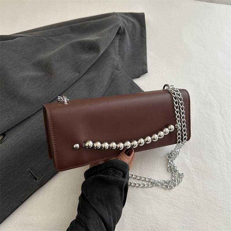 Beautiful Trendy Personality and Fashionable Summer New Style Simple Casual Hand-held Crossbody Single-shoulder Square Bag