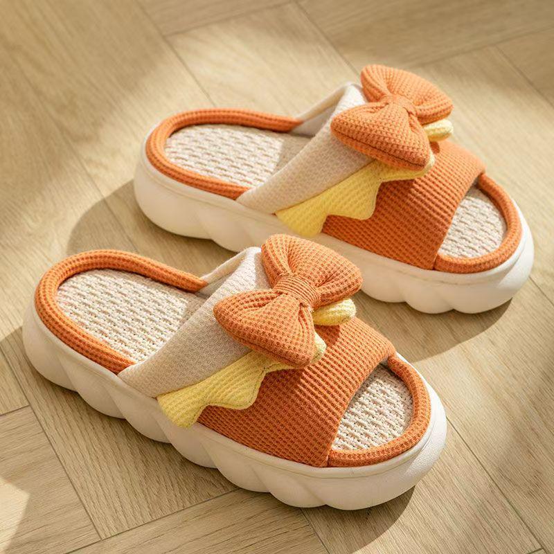 Women's Winter Non-Slip Plush Slippers - Thick-Soled, Warm Indoor Cotton Slippers