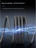 Dual-Color Braided Magnetic Cable for Apple & Huawei Type-C, 100W Charging, Aluminum Alloy