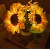 3 LED Nachtlicht Wiederaufladbar Sonnenblumenlichter Innenbeleuchtung Schlafzimmer Nachttisch Schreibtisch Dekoration Tischlampe Nachtlichter