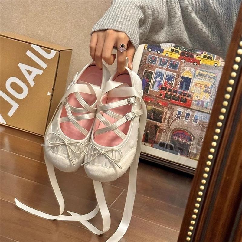 Flat Mary Jane shoes women's new summer silver ballet shoes light mouth single shoes breathable and comfortable