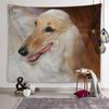 Afghan Hound Cat Tapestry Cute Animal Wall Art Decoration Tapestry Kids Room Decor Living Room Bedroom Dorm Room Home Decor