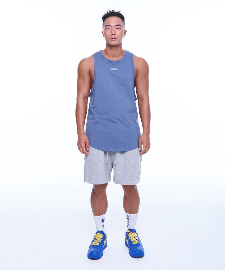BORN TO WIN Silver B Logo New Fit Sleeveless [Dead Blue]