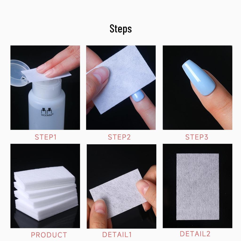 Nail Art Lint-Free Thickened Polish Remover Pads