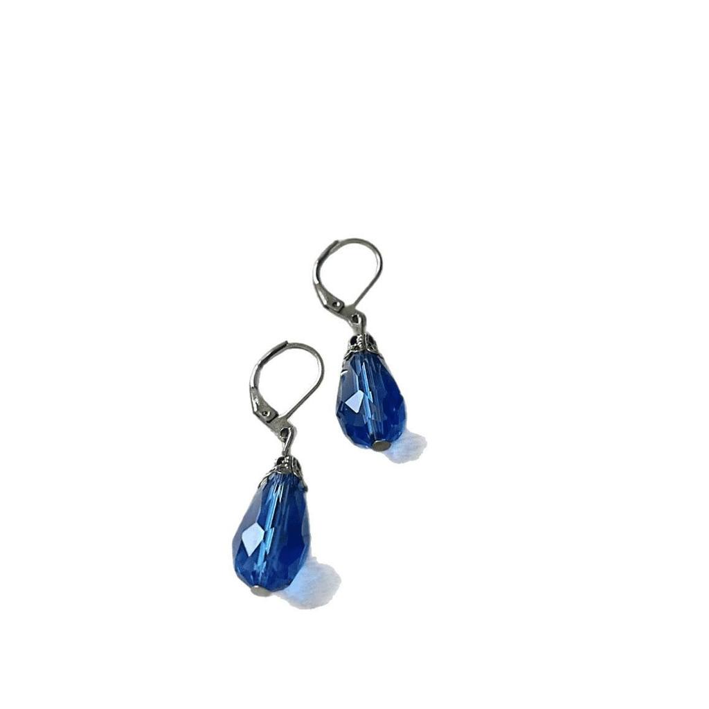 Victoriaanse Era Waterdruppel Kristallen Oorbellen in Retro Barokke Stijl Sieraden