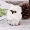 Leuke Owl White Black Furry Ornament Decor Adornment Simulation Gifts