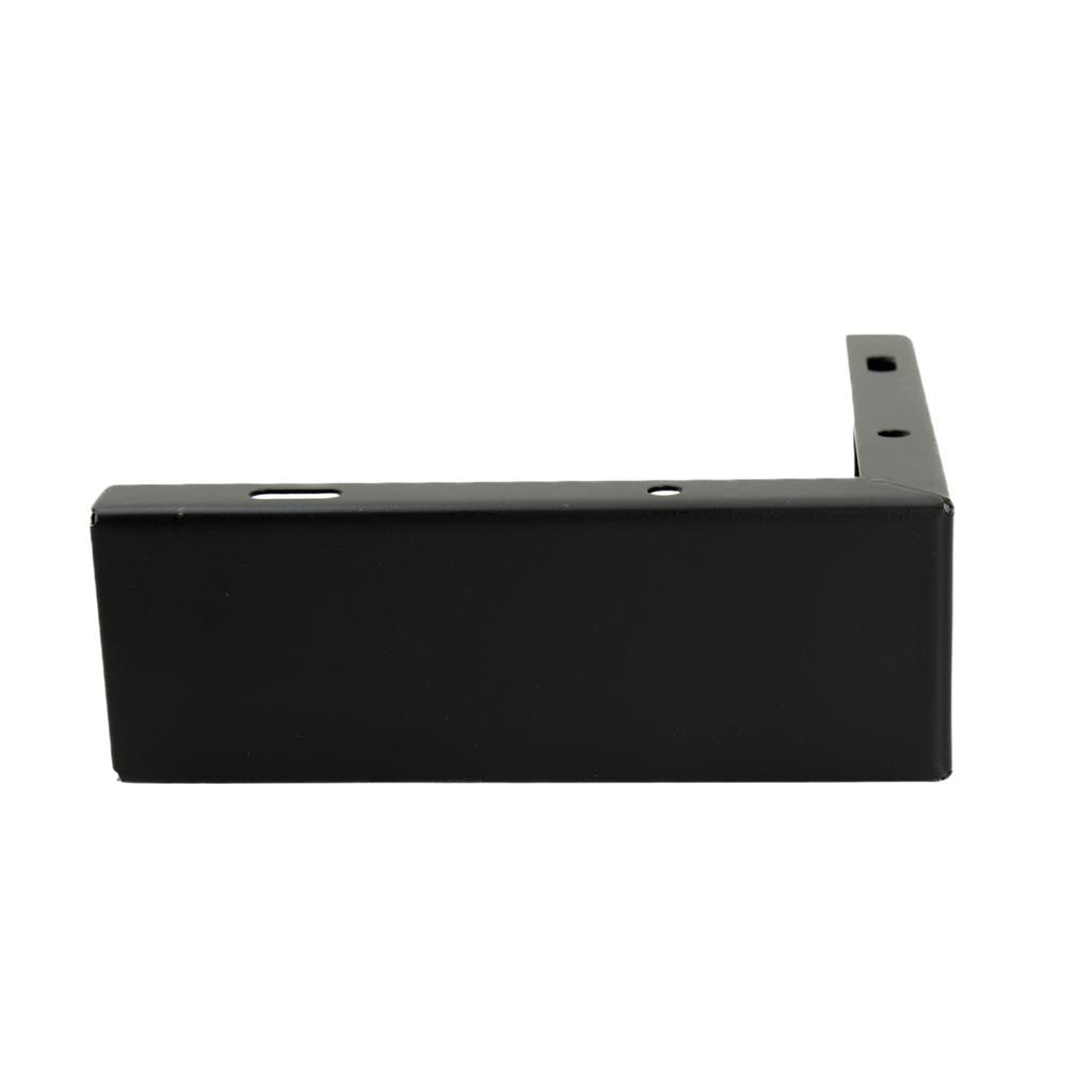 Corner Furniture Leg, Matt Black, Height 5.5 Cm