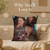 Drama C-Crash Landing on YouS Cushion Cover Double-Sided Printed Pillow Cover Hypoallergenic Dust-Mite Proof
