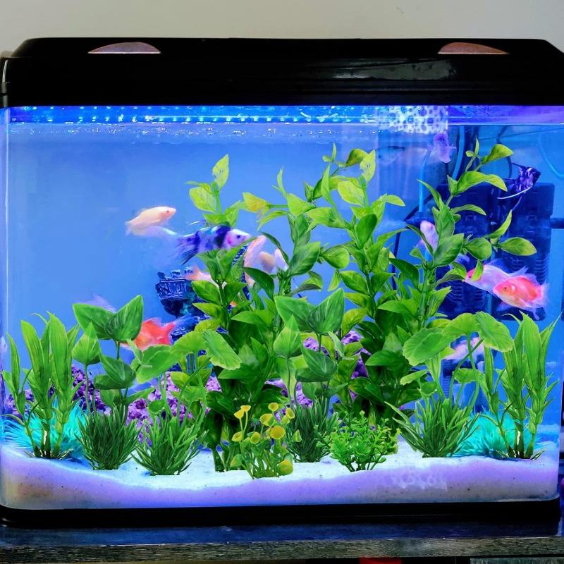 Fish Tank Landscaping Complete Set of Simulated Water Plants Decoration Set Aquarium Plastic Fake Seaweed