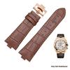 25*8Echtes Leder Uhrenarmband für Vacheron Constantin OVERSEAS Serie 4500V 5500V P47040 Edelstahl Schließe Herren Uhrenarmband