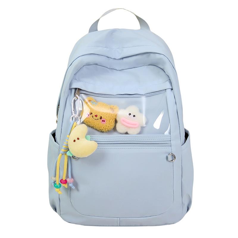 Schoolbagins Schoolbag Female Japanese Cute Soft Girl Girl Primary School Backpack Large Capacity Nylon High School Backpack