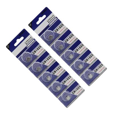 Quality CR1025 Metal Cell Battery CR1025 3V Lithium Battery for Various Devices Convenient Installation Coin Cells