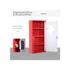 Armoire de premiers secours - MUVOE - Acier inoxydable - Verre satiné - Système Tip-On - Sécurisée pour enfants