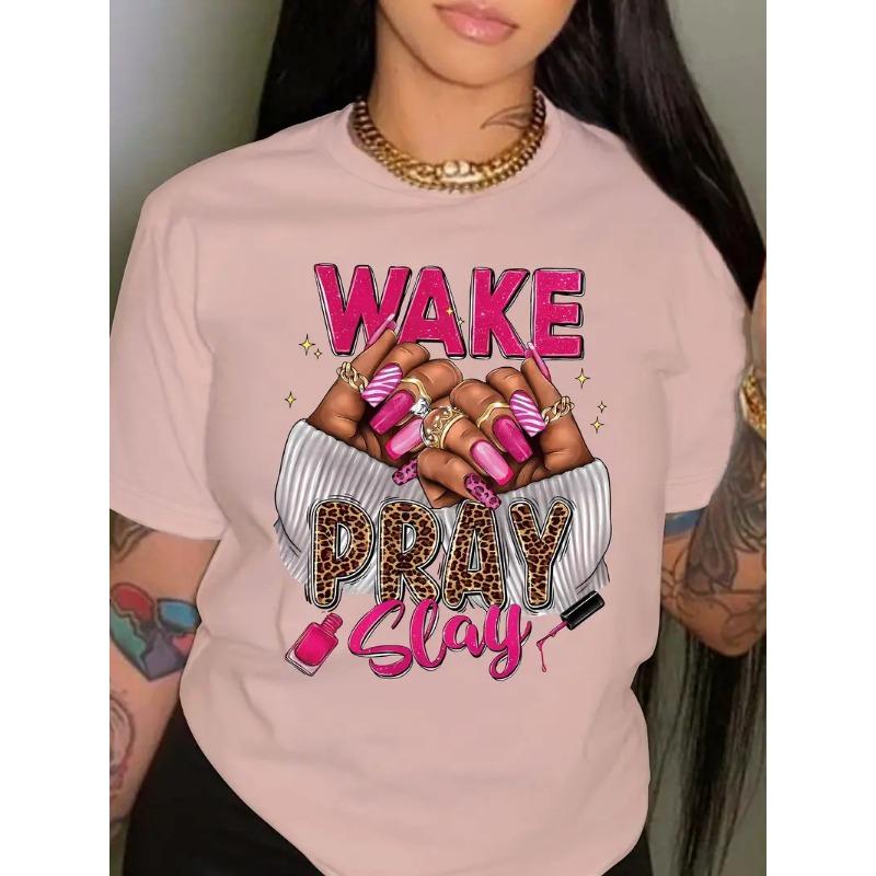 Tričko s grafickým potiskem Ležérní top s krátkým rukávem Letní dámské oblečení Dámská trička Topy Streetwear Oversized Venkovní svetr