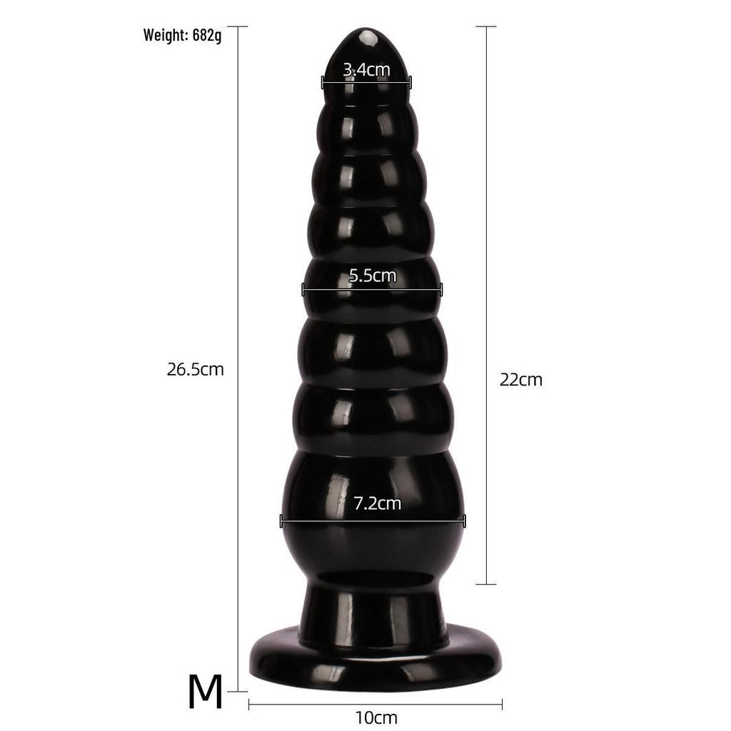 Giant Eight-Section Anal Plug Erotic Toy for SM Stimulation