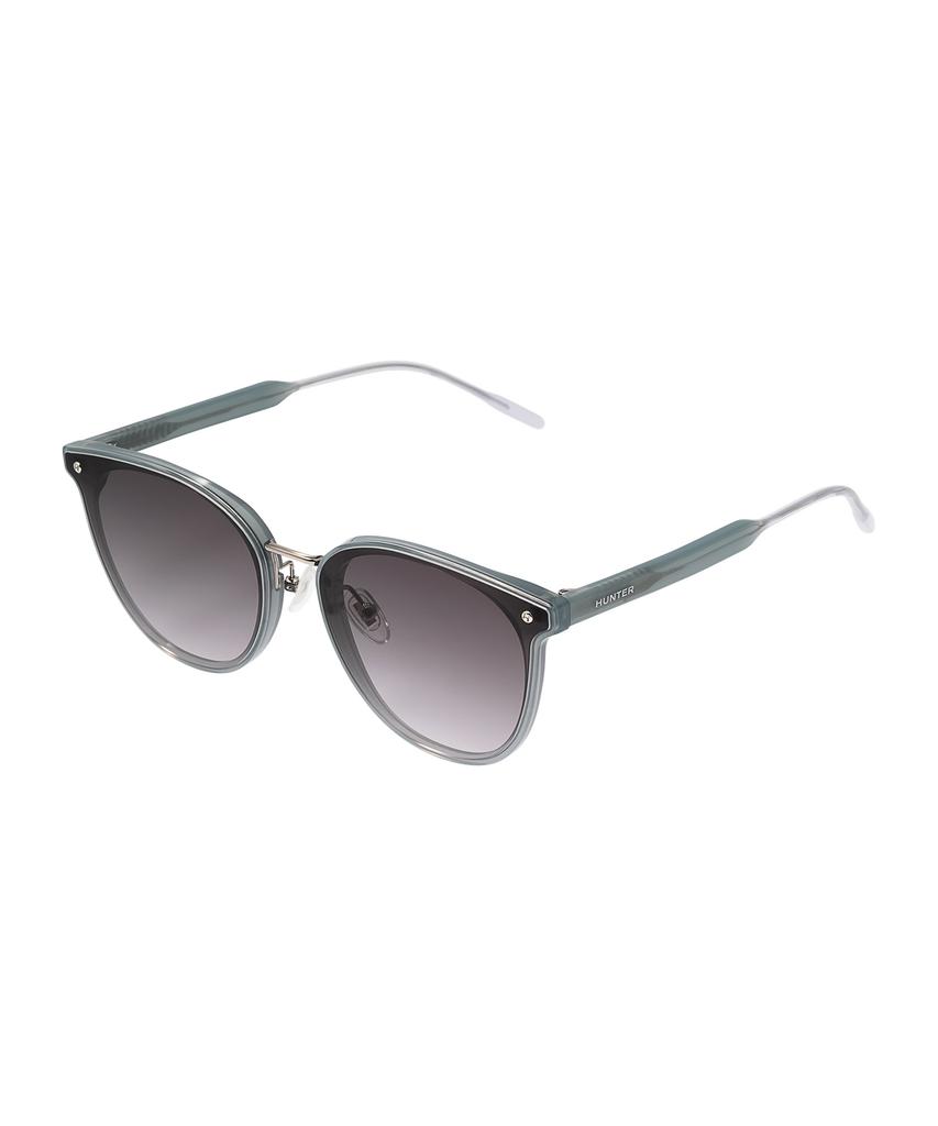 Heonteoaiweeo [Woman] Flat Bar Round Sunglasses - Green Htb16