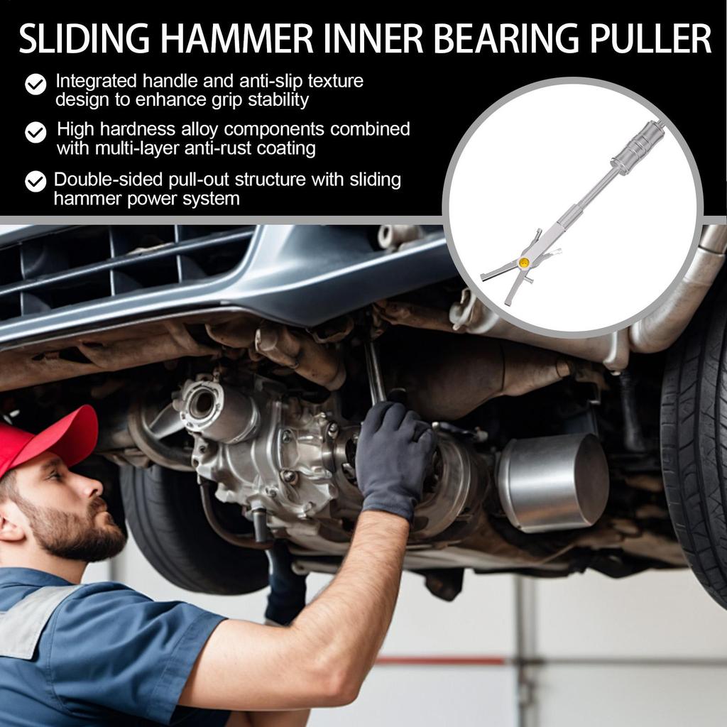 Slide Hammer Double Head Heavy-Duty Bearing Puller For Tractor For Automotive Garage Mechanic Workshop Gear Installation Shaft