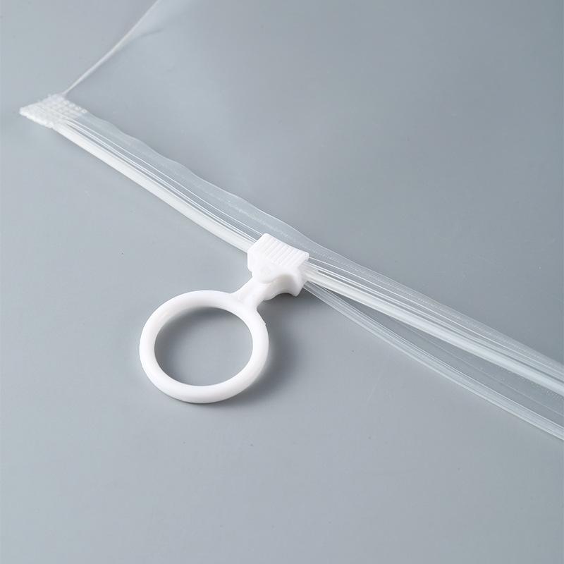 10Pcs Simple Transparent PE Zipper Pencil Bag Student Portable Temporary Stationery Organizer Festival Activities Gift Packaging