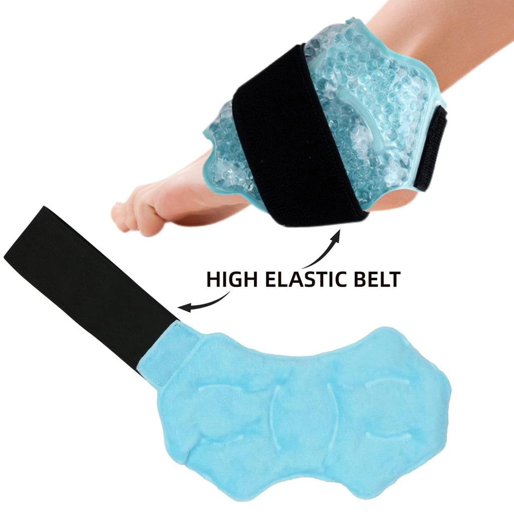 Sport Foot Ice Compress Wrap Ankle Hot Cold Gel Bead Ice Pack for Ankle Foot Hand Care Massager Ankle Support Ankle Pad