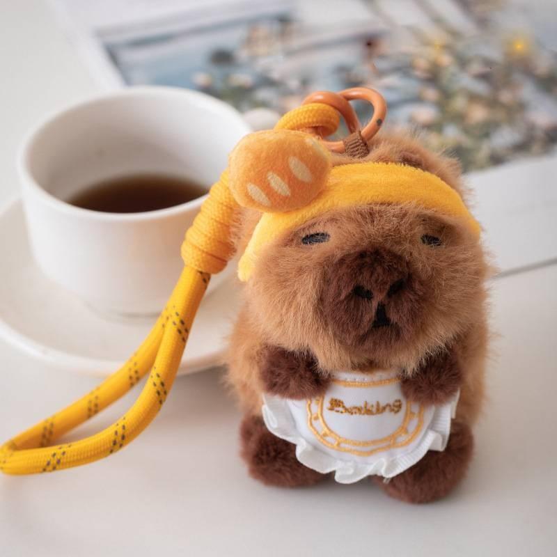 Plush Capybara Toy Keychain Creative Adorable Pendant Collectors Gifts Dolls