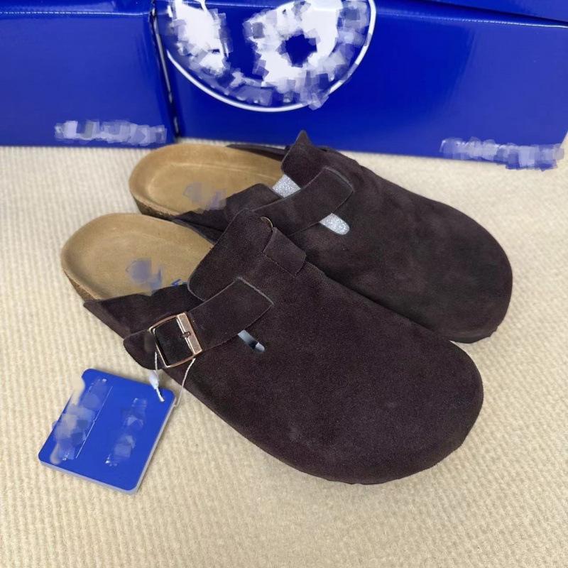 Birkenstocks pure original couple's new bag head cool slippers lazy person wearing Birkenstocks outside