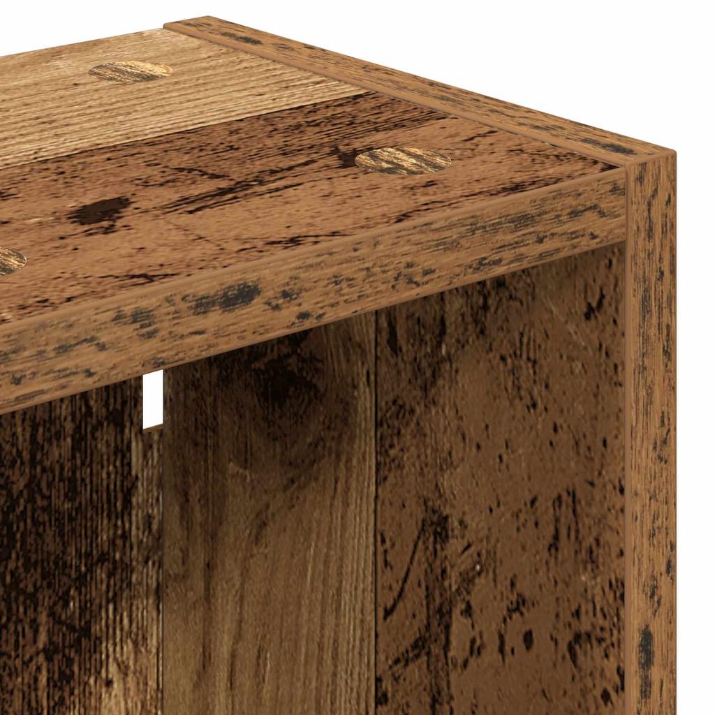 Bathroom Wall Cabinet Reclaimed Wood Look 20 X 16 X 62.5 Cm Engineered Wood