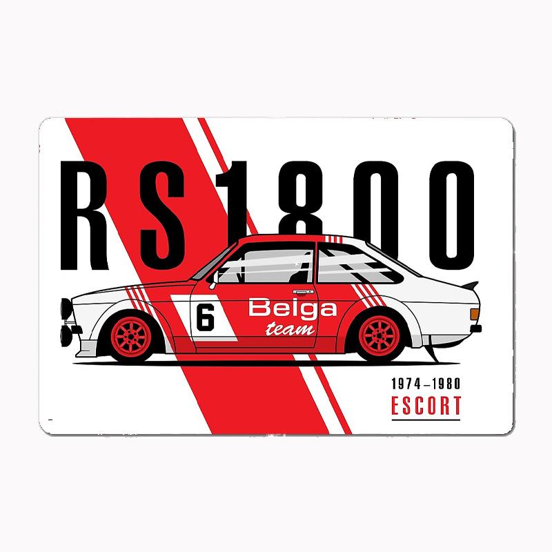 ESCORT RS1800 RALLY LEGEND CAR Металлическая Табличка Постер Декор Гаража Комнаты Автомобильный Клуб На Заказ Винтаж Домашний Декор 20x30cm(7.8x11.8inch)