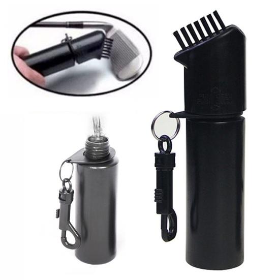 120ml Golf Club Brush Cleaner Squeeze Water Bottle with Retainer Clip Deep Cleaning Grooves Essentials Golf Accessories