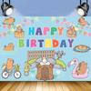 Sfondo Tema Capibara Carino Decorazione Festa di Compleanno Decorazione Stanza Bambini Stendardo Sfondo Fotografia Bambini