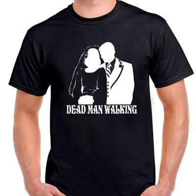 Dead Man Walking Lustiges T-Shirt Tee Hochzeit Bräutigam Braut alle Größen und Farben