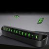 Car Temporary Parking Card Hidden Night Luminous Phone Number Card Plate Car Park Stop Auto Car Accessories Interior Styling