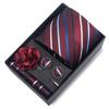 Herren Formale 8cm Krawatte Sechsteiliges Geschenkbox-Set für Bräutigam und Geschäftliche Anlässe