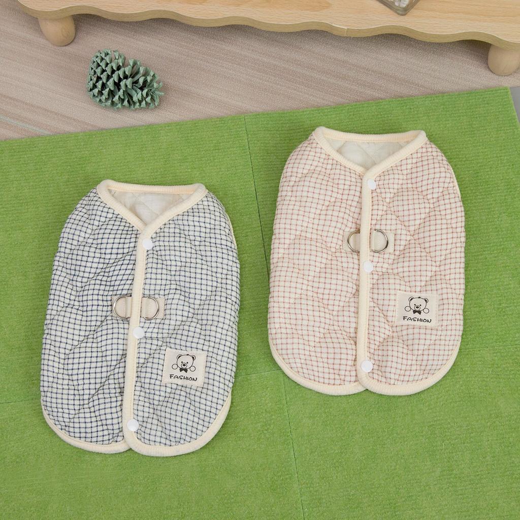 Pet Dog and Cat Clothes Teddy Bichon Schnauzer Small Dog Thickened Anti-shedding Vest