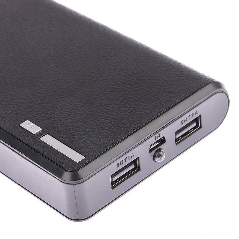 4 slotový box na baterie 18650 Power Bank Držák Přenosný duální USB Type C Nabíjecí pouzdro Pro pouzdro na baterie 18650