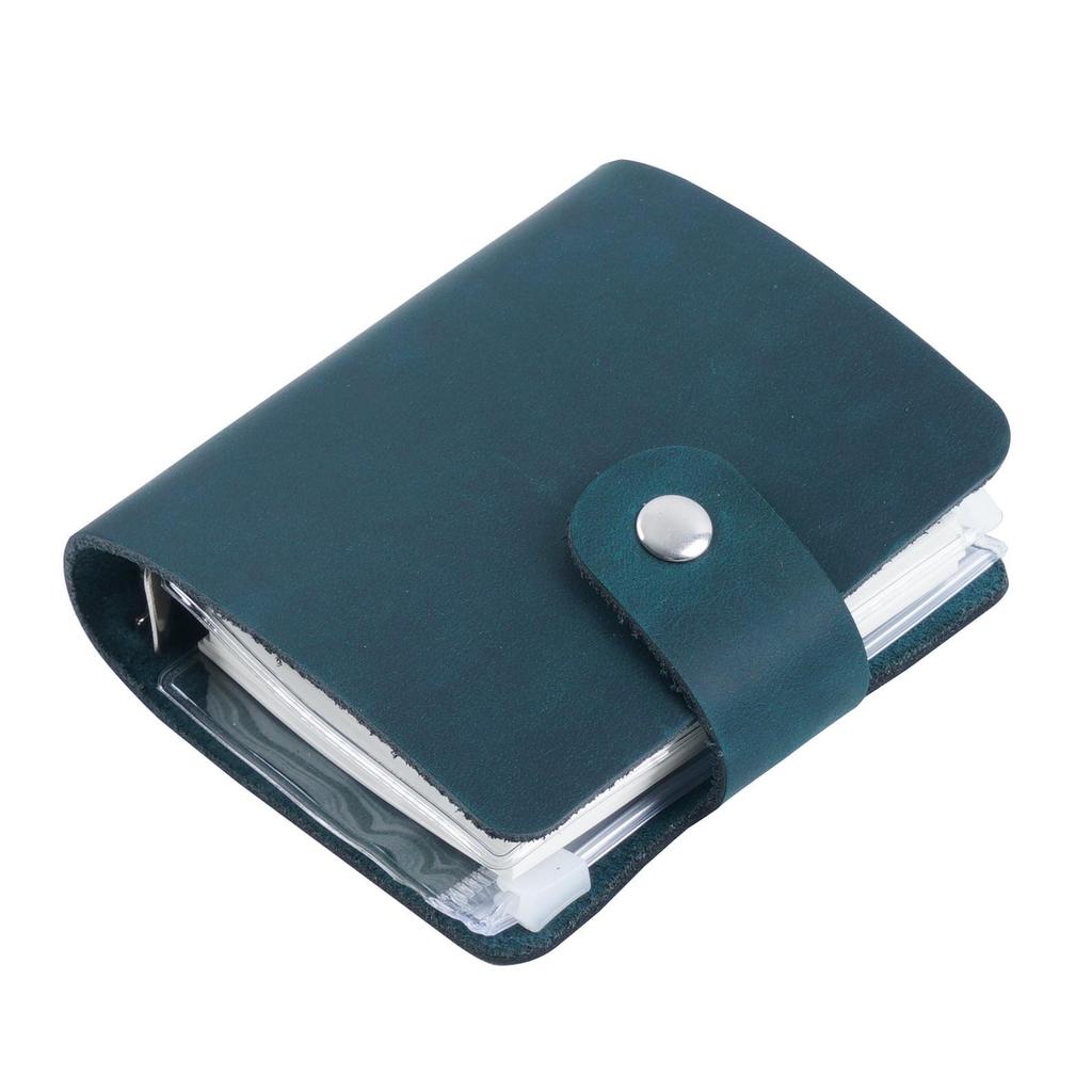 Kreuz Vintage Crazy Horse Leder A9 Drei-Ring Mini-Planer-Abdeckung Rindsleder Notizbuch Tagebuch