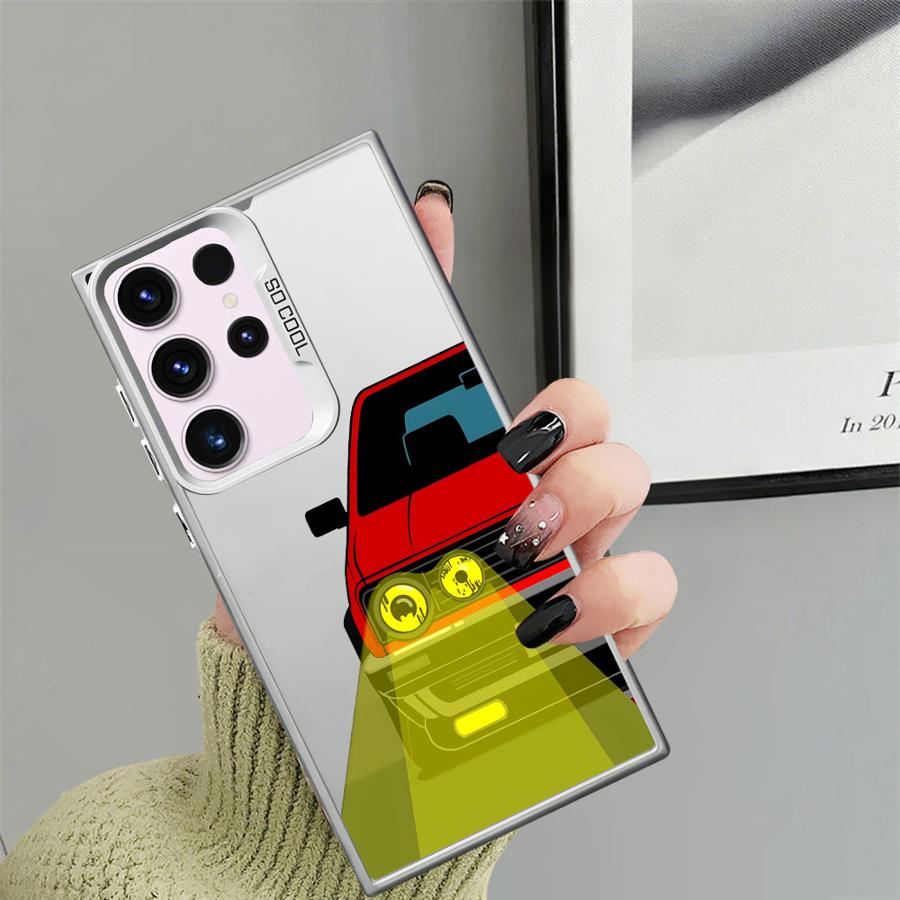 JDM Sprot Car Phone Case for Samsung Galaxy S23 S20 FE S25Plus S24Ultra S21 S25 S24 FE Note 20 Ultra S22 Ultra Soft Shell