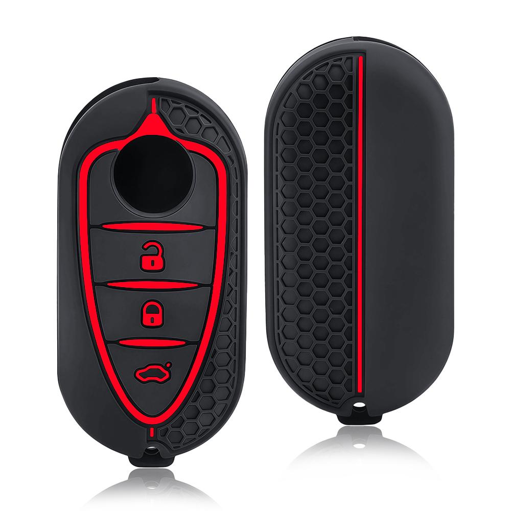 Silicone Key Cover Holder For Alfa Romeo Giulietta Myth Junior 4C Romeo Mito Myth 159 Gto Gta Car Remote Control Car Accessories
