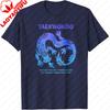 Taekwondo Dragon Design Summer Casual Men TShirt Cotton Short Sleeve Fashion Top for Martial Arts Enthusiasts T Shirt