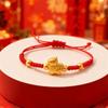 Braided Red Thread Rope Zodiac Bracelet Adjustable Hand Rope Horse Year Bracelet Golden Jewelry Lucky Bracelet 2026 Year