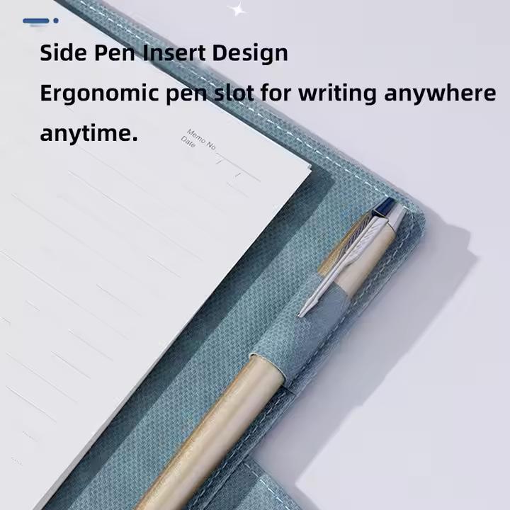 High Quality A5 Budget Planner Notebook Durable PVC Leather Paper Custom Color Hardcover Style Spiral Magnetic Closure Pen Gift