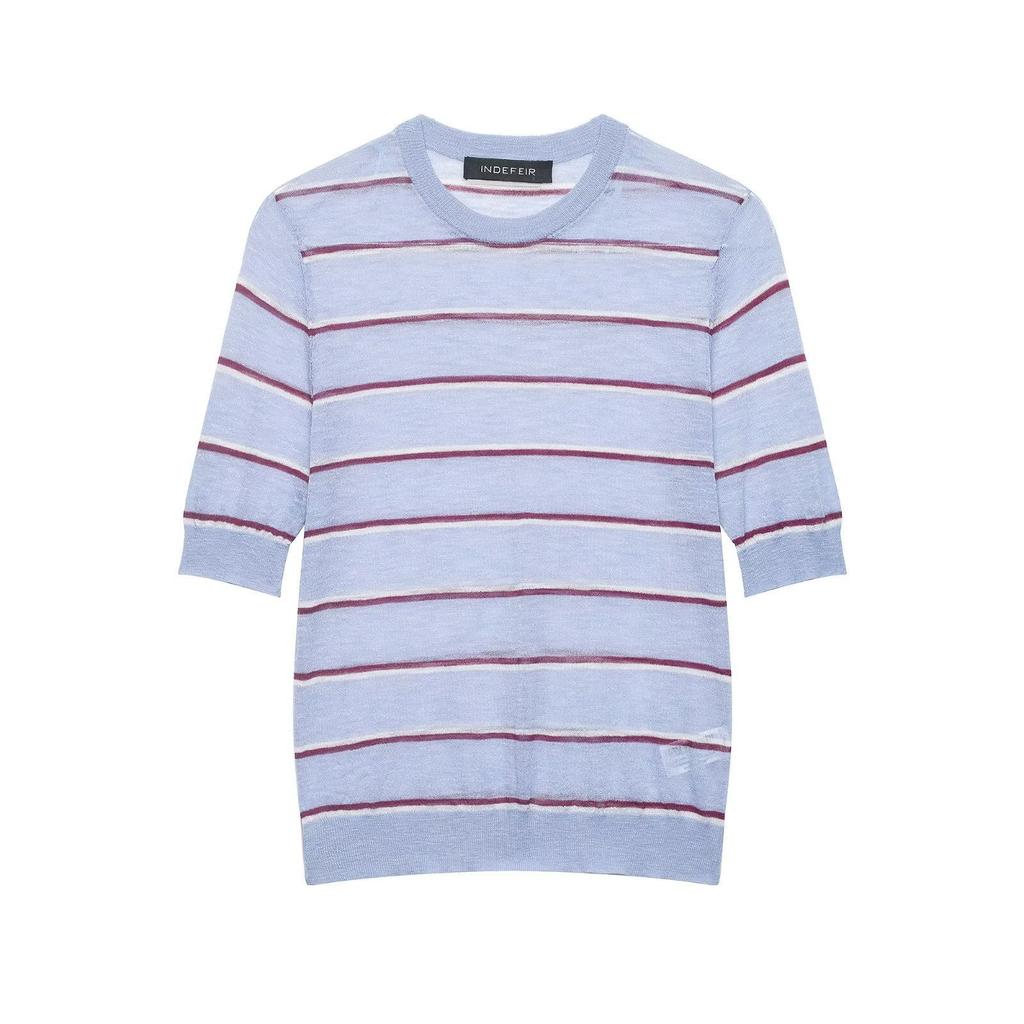 European and American Style, New Women's Clothing, Fashionable, Versatile, Cross-border Foreign Trade Striped Ultra-fine Knitted Sweater Women