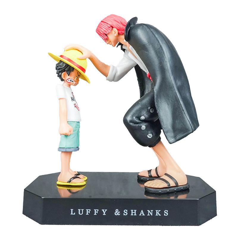 One Shanks Piece And Luffy Pvc Anime Model Ornament For Teen And Gift Collectors