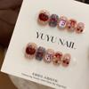 Snowy Fluff Christmas 3D Little Snowman Wearable Nails: Hand-Painted Winter Manicure