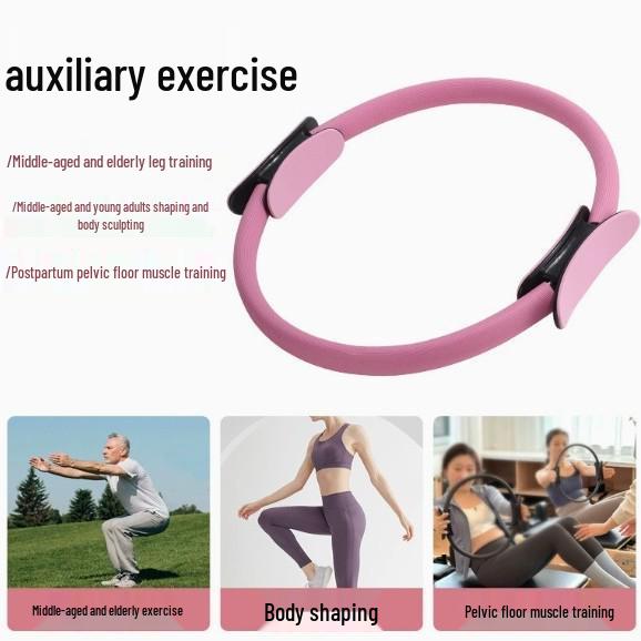 Pilates Ring & Yoga Resistance Band: Leg Muscle Training, Body Sculpting, Pelvic Floor Strength.