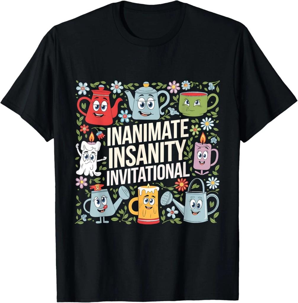 Funny Creator Ink Inanimate Insanity Black And White T- Shirt