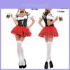 Stylový německý Oktoberfestový kostým pivní služky Ideální pro Cosplay akce