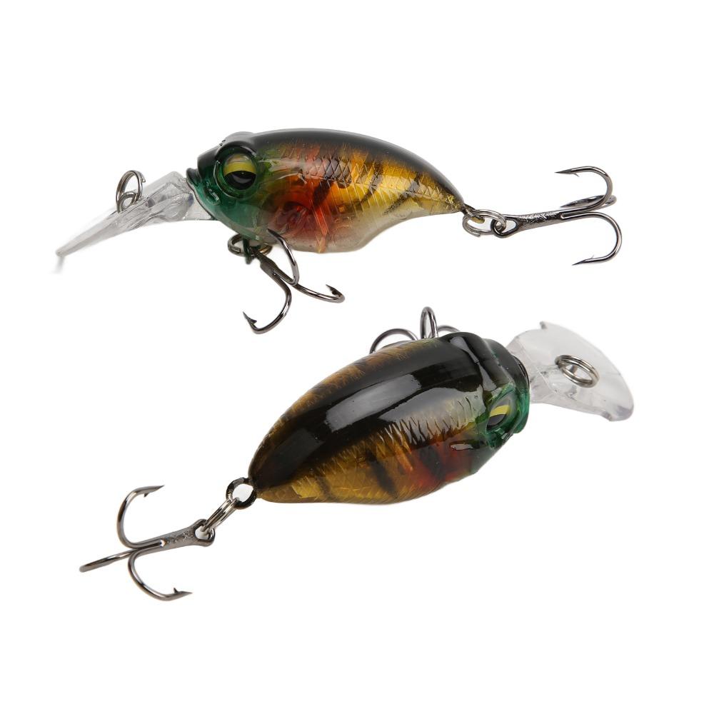 10PCS 6cm-6.2g Crankbait Lures Mini Hard Bait Fishing Lures Topwater Fishing Lures For Bass Fishing